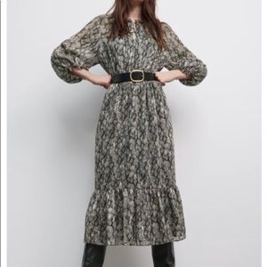 Zara snake skin dress